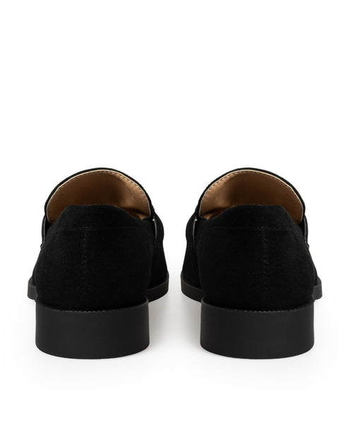 Mocasín Negro Motitas Oro 8606